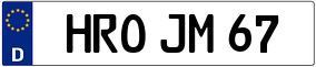 Truck License Plate